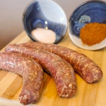 Bison Sausage, honey garlic