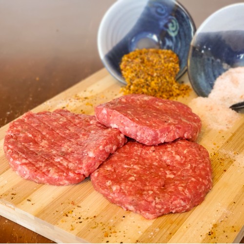 Bison Burger Patties, 6oz (with pork)