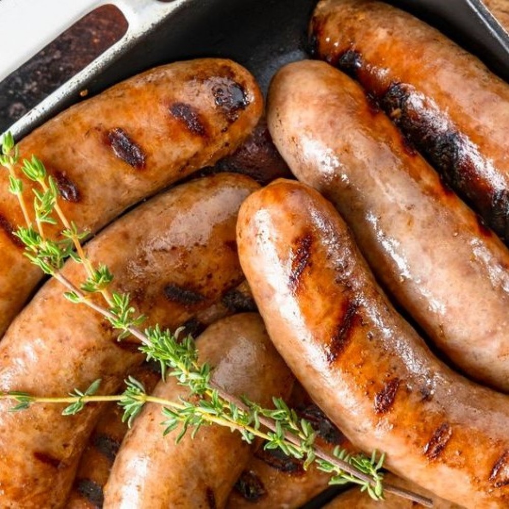 Turkey and Apple Sausage - Frozen (approx 1 lb per pack) - 4 Sausages per pack 